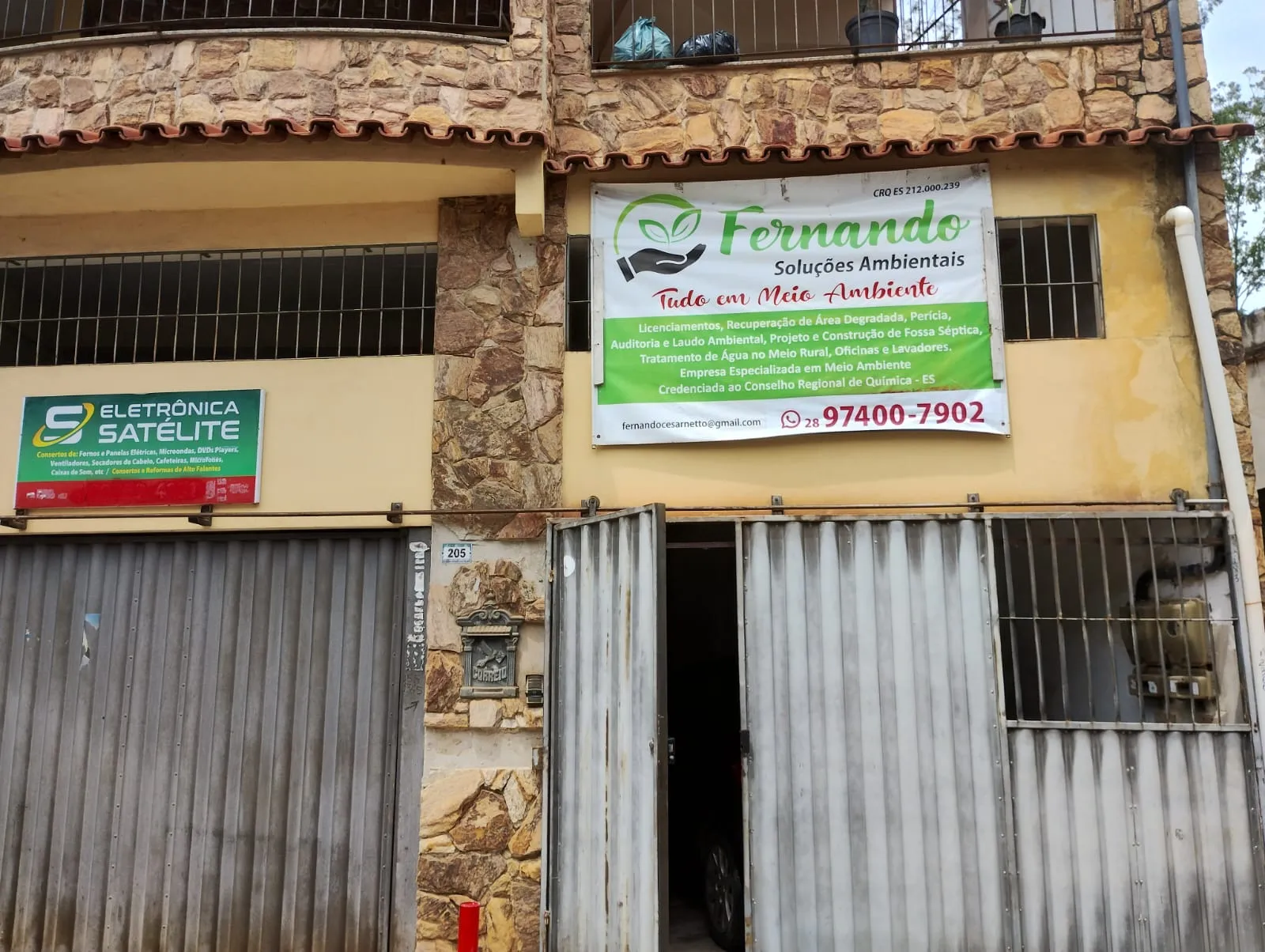 Fachada Fernando Soluções Ambientais — Rua Agliberto Rodrigues Moreira 205, Cachoeiro de Itapemirim ES